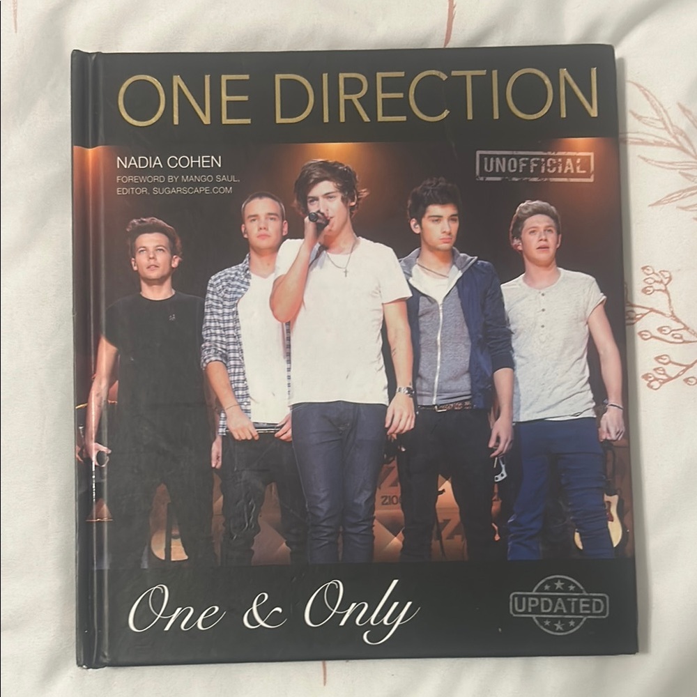 One Direction One & Only Book - Black and White Cover